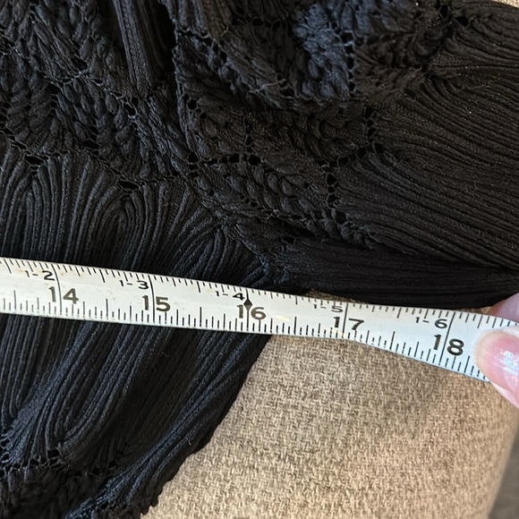 FREE PEOPLE FIRE ISLAND BLACK WOMENS SIZE M CINCH WAIST OPEN BACK KNIT TOP - Picture 11 of 13